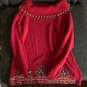 Beaded sweater!